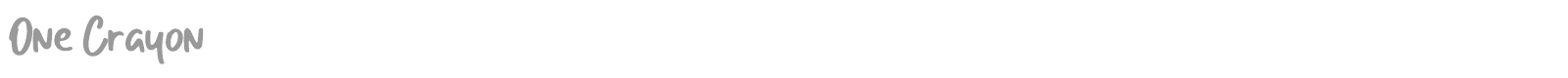One Crayon font preview
